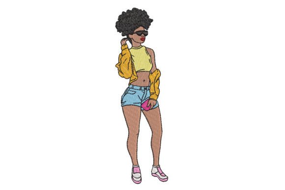 African Fashion Girl Embroidery Review