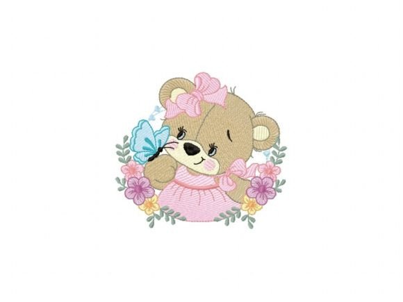 Bear with Butterfly Embroidery Review