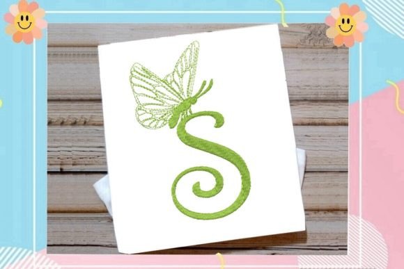 Beautiful Butterfly Letter S Embroidery Review