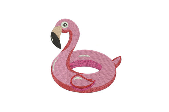 Flamingo Swimming Balloon Embroidery Review