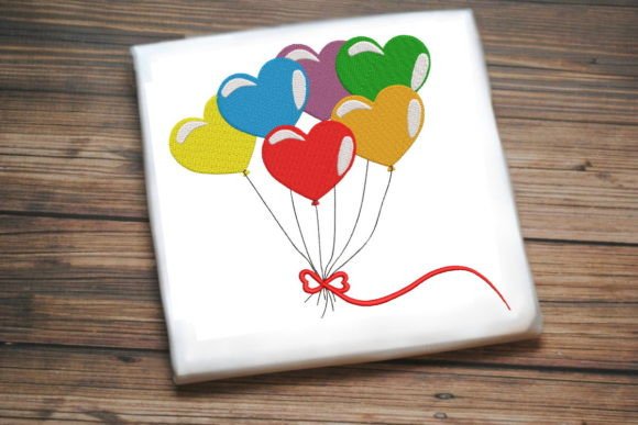 Heart Rainbow Balloons Embroidery Design Review