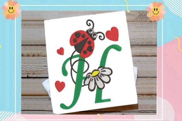 Ladybug H Letter Monogram Review