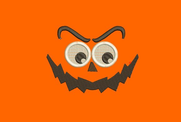 Pumpkin Face Embroidery Review