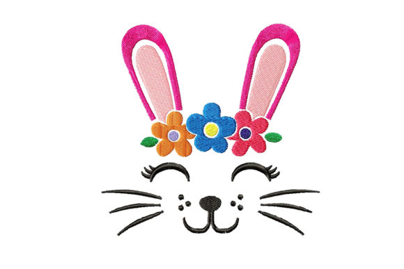 Rabbit with a Flower Wreath Embroidery Review