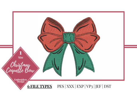 Reviewing the Christmas Coquette Bow Embroidery Design