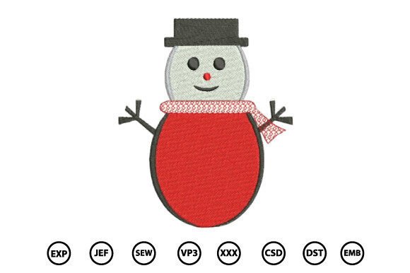 Winter Snowman Embroidery Design Review